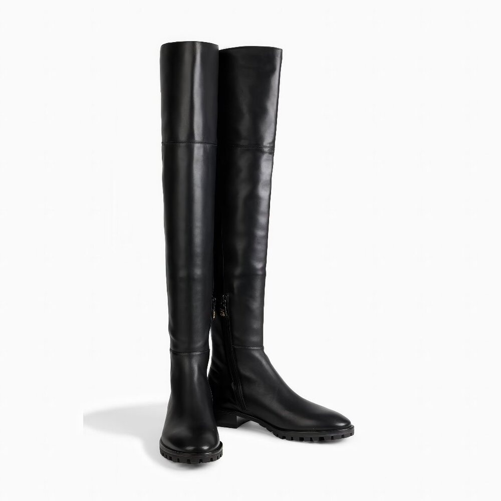 STUART WEITZMAN Amber leather over-the-knee boots